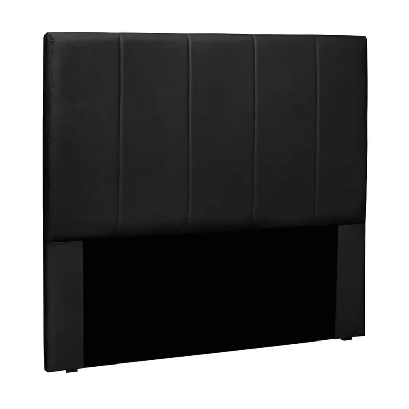Cabeceira Cama Box Queen 160 cm Arizona Veludo Preto S04 - D'Rossi