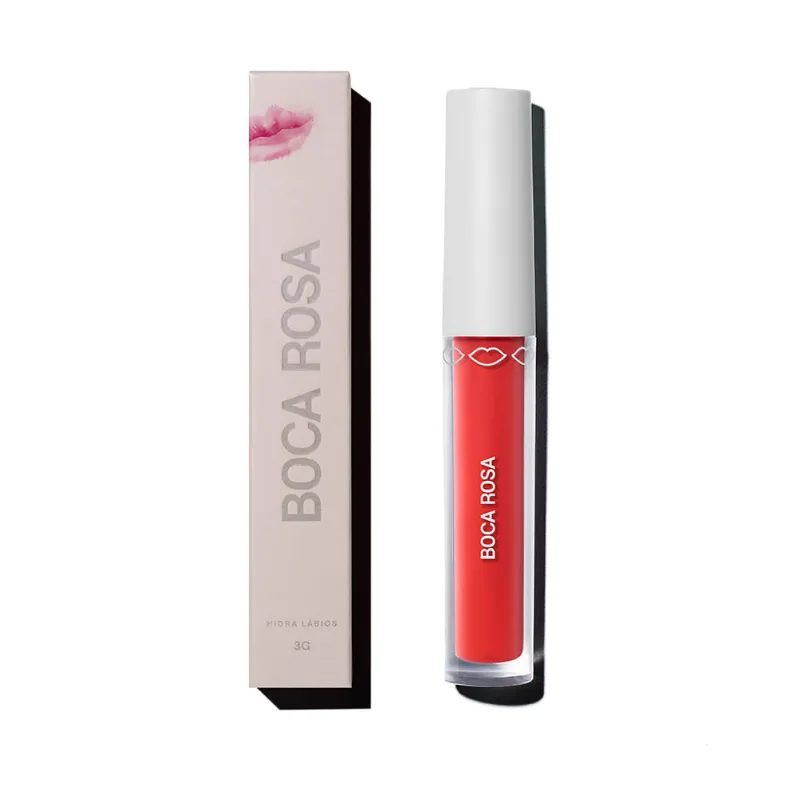 Hidra Lábios Boca Rosa Translúcido Coral - Boca Rosa