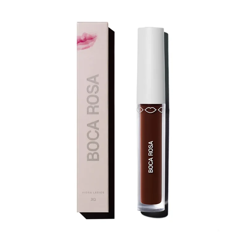 Hidra Lábios Boca Rosa Translúcido Castanho