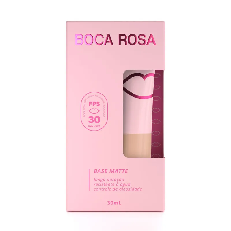 Base Líquida Matte cor 30 Jenifer FPS30 Boca Rosa 30ml - BOCA ROSA