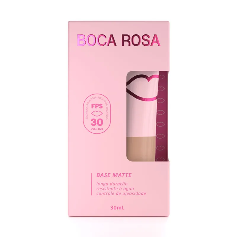 Base Líquida Matte cor 34 Márcia FPS30 Boca Rosa 30ml - BOCA ROSA