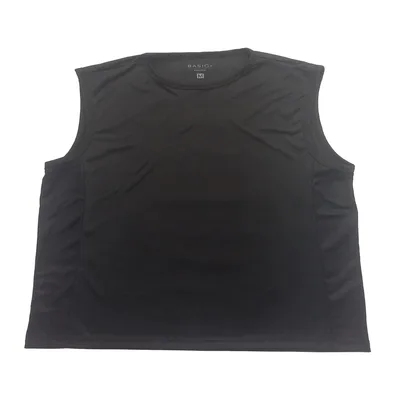 Regata Machão Masculina Basic+ Poliéster Preta - Basic+