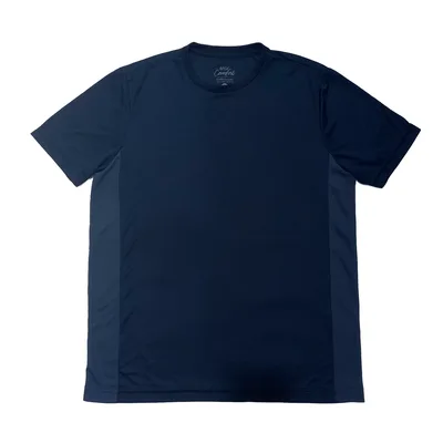 Camiseta Masculina Poliéster Azul Marinho Basic+ Leve e Secagem Rápida - Basic+