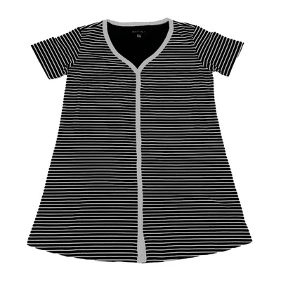Camisola Manga Curta Botão Basic+ K226 Poliéster e Viscose Mescla - Basic+