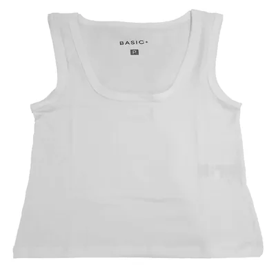 Regata Feminina Justa Basic+ Algodão Branco - Basic+