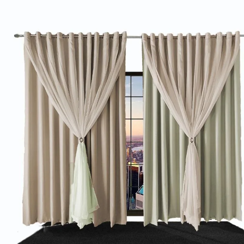 Cortina Blackout Bia Corta Luz 2,00 X 1,80 Quarto Palha