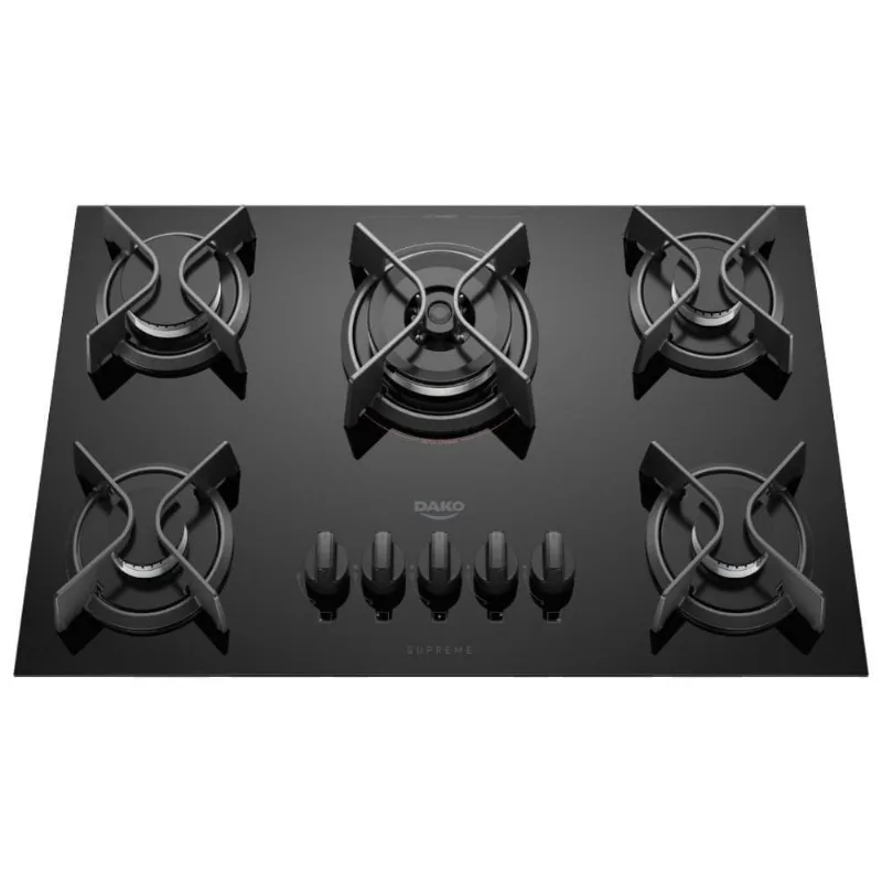 Cooktop 5 Bocas Dako Supreme Gás Preto 300001966