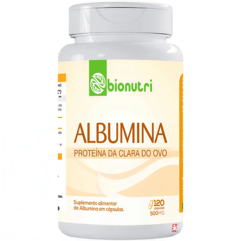 ALBUMINA PROTEINA DA CLARA DO OVO 120 CÁPSULAS - BIONUTRI - Bionutri