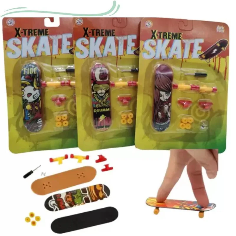 1 Skate De Dedo Desmontável X-treme Com Acessórios