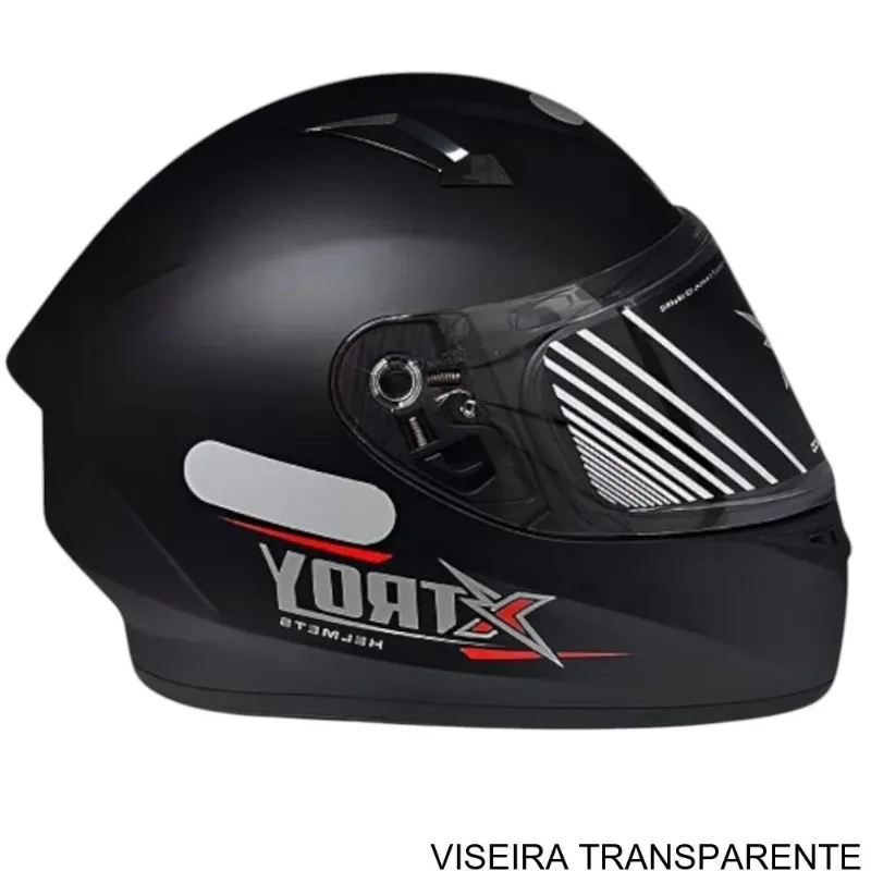 Capacete EBF Xtroy FF 526 Solid Spec Shine Preto Fosco 60 (MP)