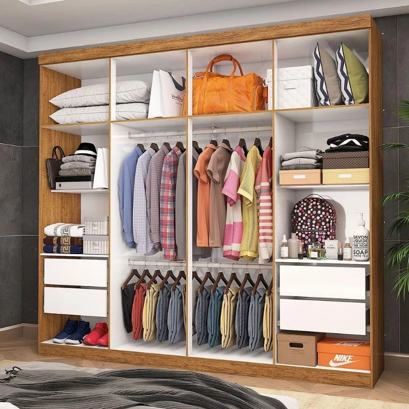 Closet Casal Rubi 4 Gavetas Cinamomo - Carioca Móveis