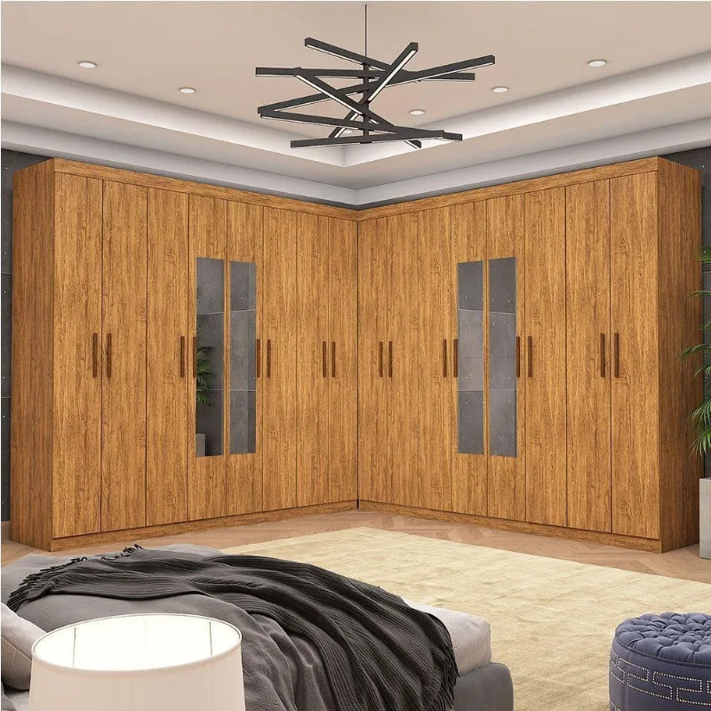 Closet Casal Duplo Rubi Premium 16 Portas Cinamomo - Carioca Móveis
