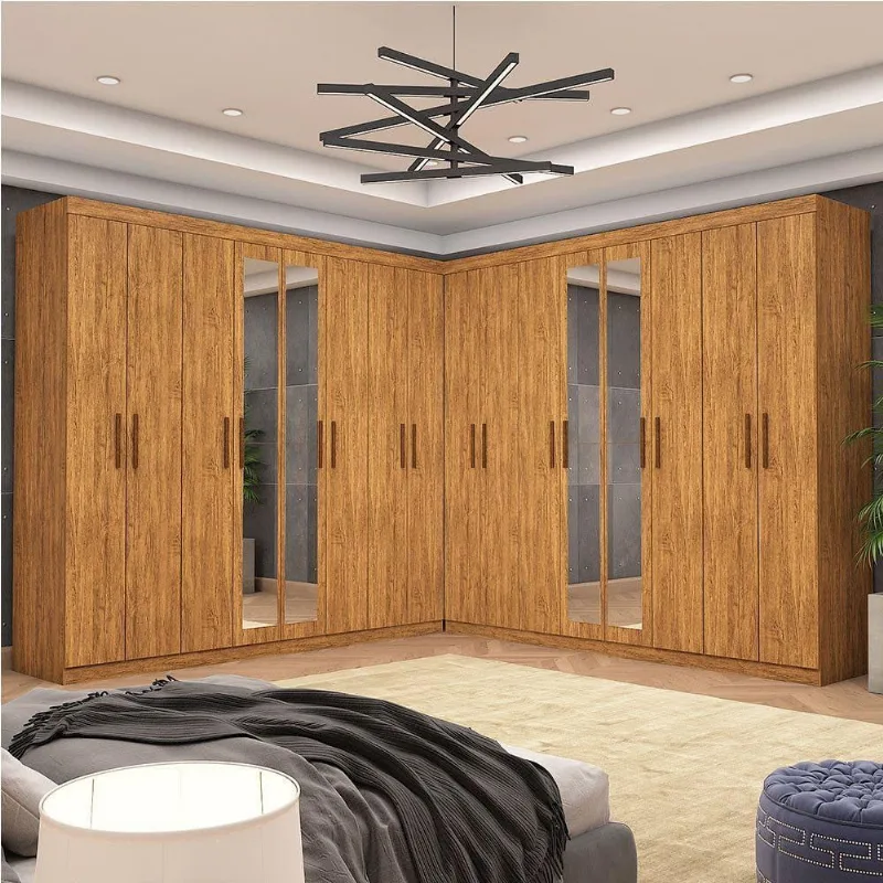 Closet Casal Duplo Rubi Premium Plus 8 Gavetas Cinamomo - Carioca Móveis