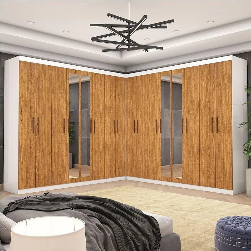 Closet Casal Duplo Rubi Premium 16 Portas Plus 8 Gavetas. - Carioca Móveis