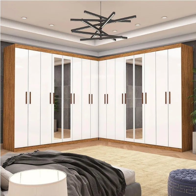 Closet Casal Duplo Rubi Premium 16 Portas Plus 8 Gavetas - Carioca Móveis