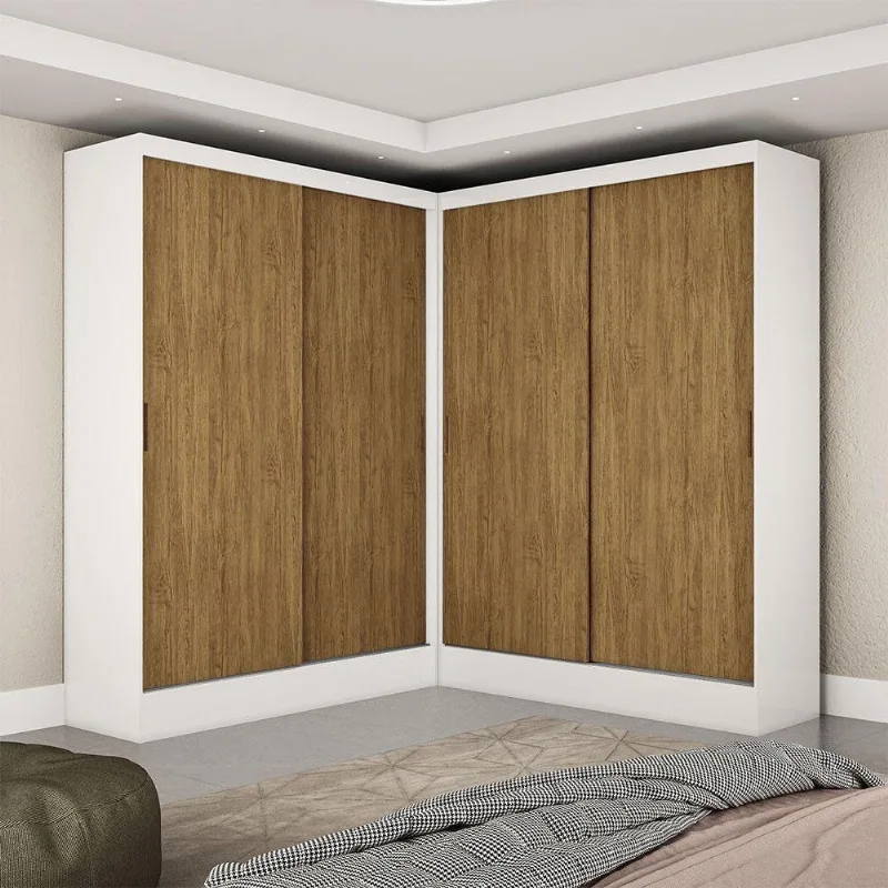 Closet Casal Duplo Belém 4 Portas 4 Gavetas Carioca Móveis