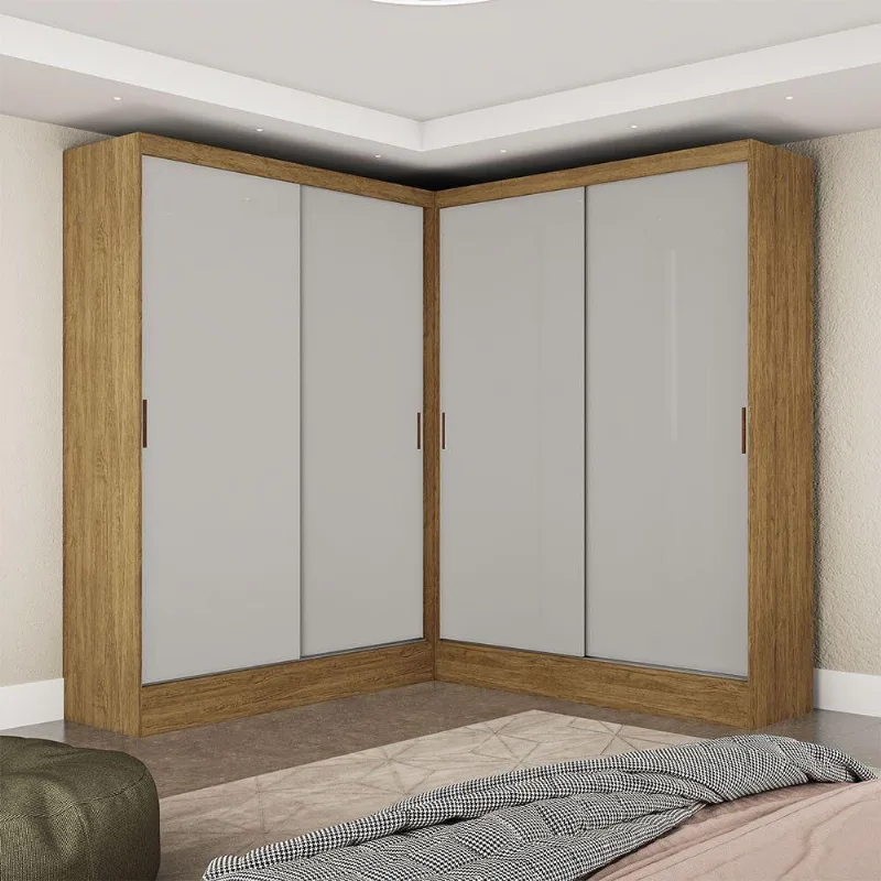 Closet Casal Duplo Belém 4 Portas 4 Gavetas Carioca Móveis.
