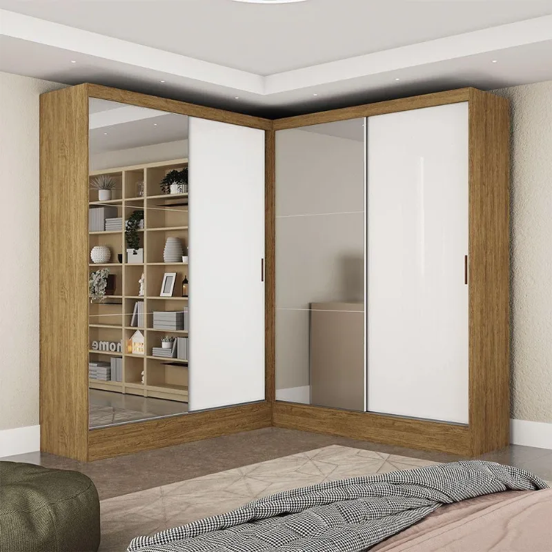 Closet Casal Duplo Belém 4 Portas 4 Gavetas Carioca Móveis - Carioca Móveis