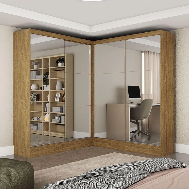 Closet Casal Belém 4 Portas Premium 4Gavetas Carioca Móveis - Carioca Móveis