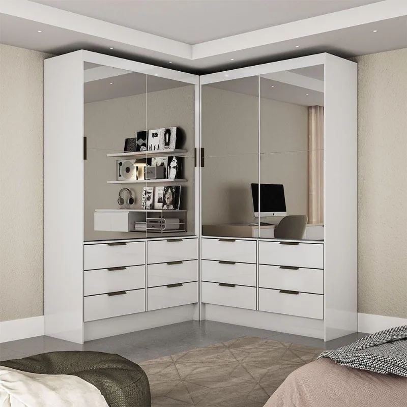 Closet Casal Sevilha 4 Portas Premium Carioca Móveis - Carioca Móveis