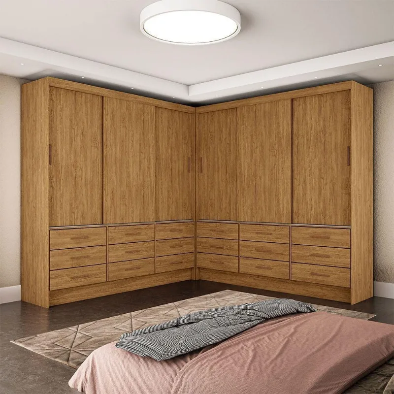 Closet Sevilha 6 Portas Casal Duplo Carioca Moveis Cinamomo - Carioca Móveis
