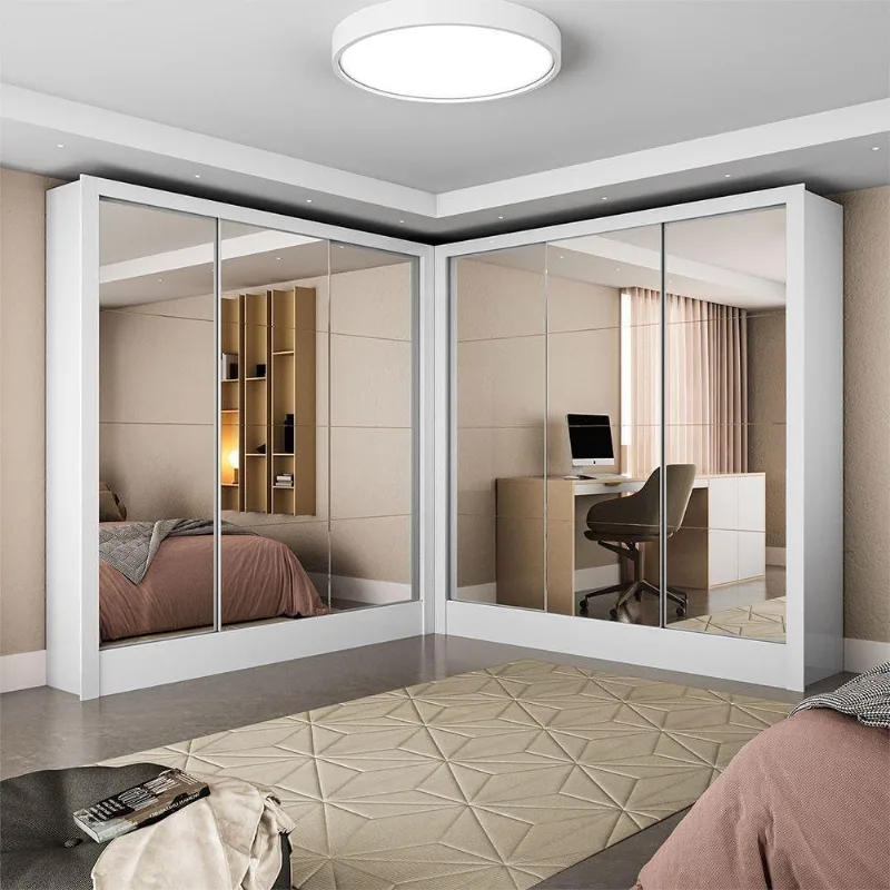 Closet Casal Duplo Fortaleza 6 Portas 12 Prateleiras