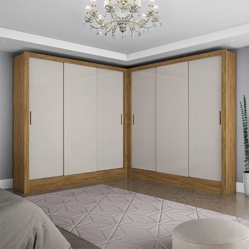 Closet Casal Duplo Dubai 6 Portas 6 Gavetas Cinamomo - Carioca Móveis