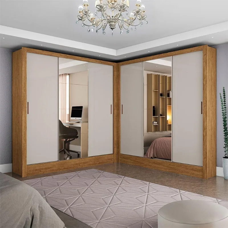 Closet Casal Duplo Dubai 6 Portas Plus 6 Gavetas Cinamomo - Carioca Móveis