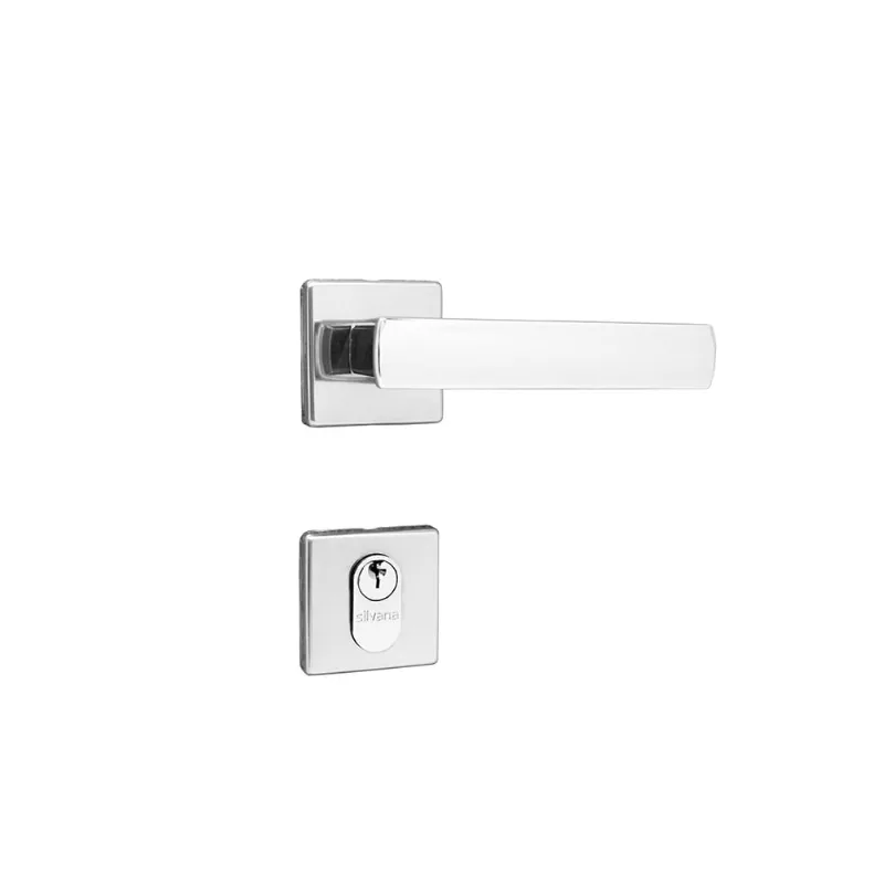 Fechadura Silvana 5700 Externa Veneza Roseta Cromada 540133 Silvana