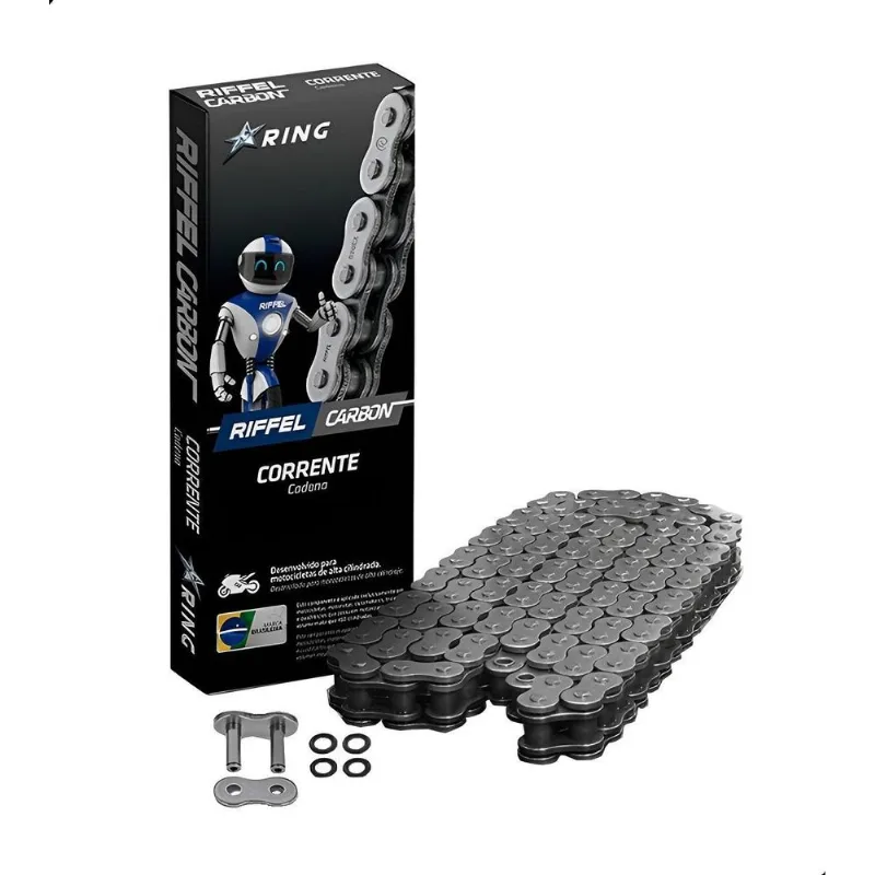 Corrente Riffel Carbon Com Retentor 525ex X 124l