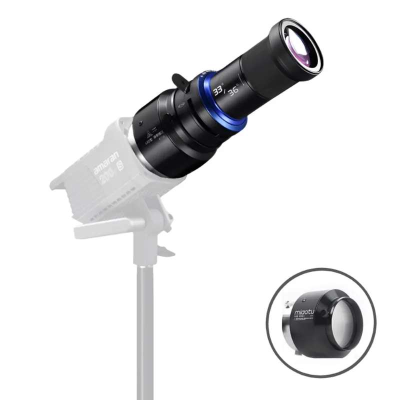 Lente de Projeção Spotlight MG06 Pro Modelador 33/36° Bowens para Iluminador LED e Flash de Estúdio