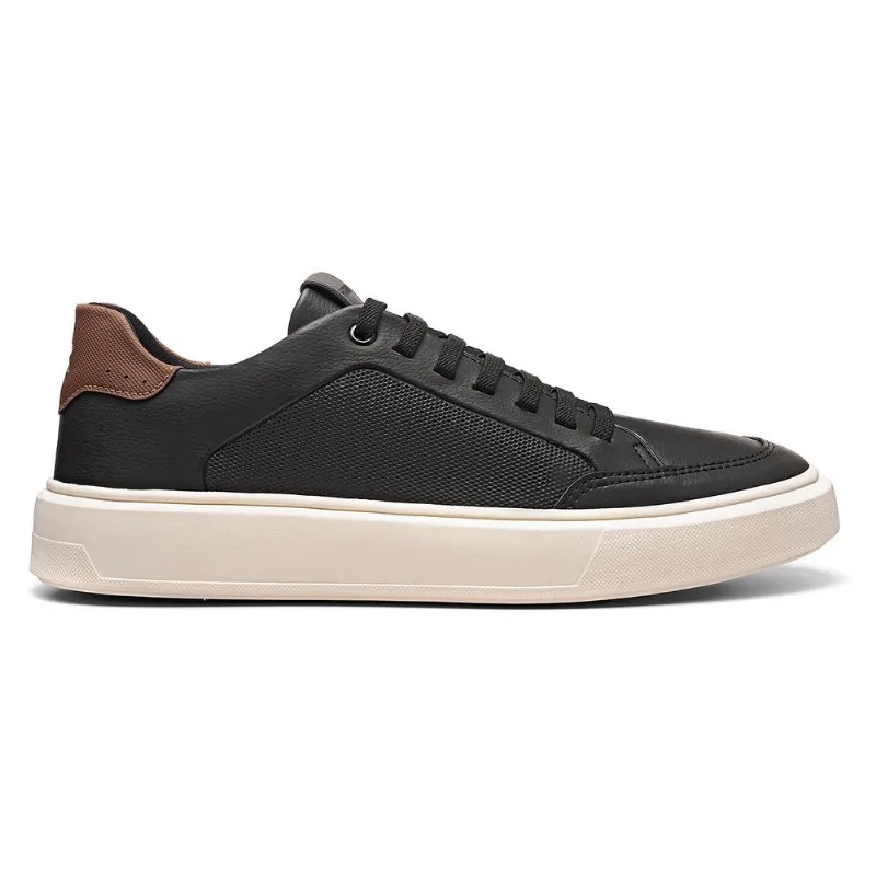 Tênis Casual Masculino Sapatênis Preto Strike Rock Sola Alta