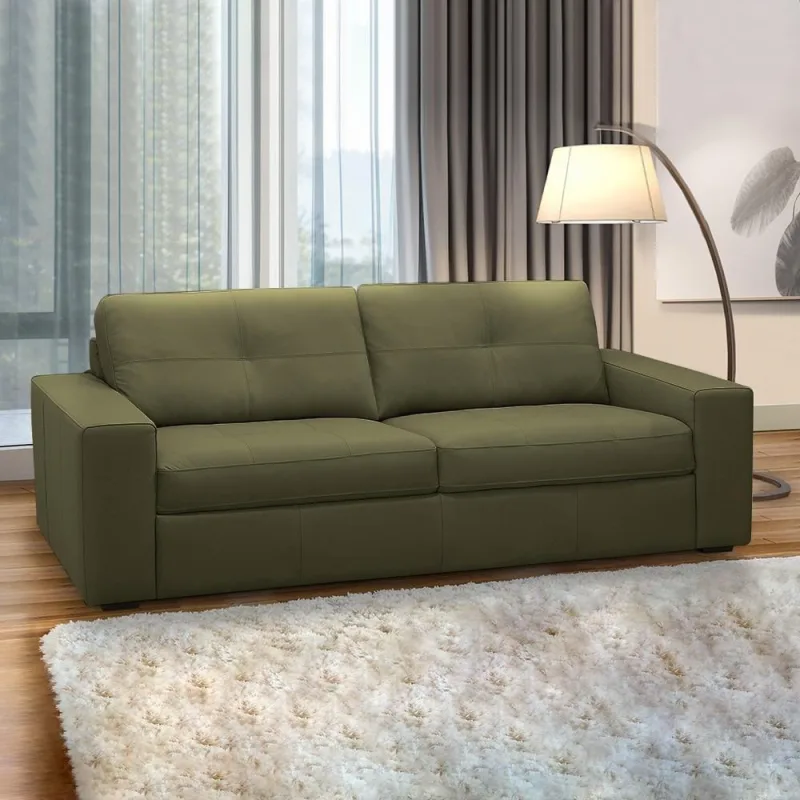 Sofá Mendes G88 2 Lugares 150cm Fendi em Couro para Sala de Estar Gran Belo - Gran Belo