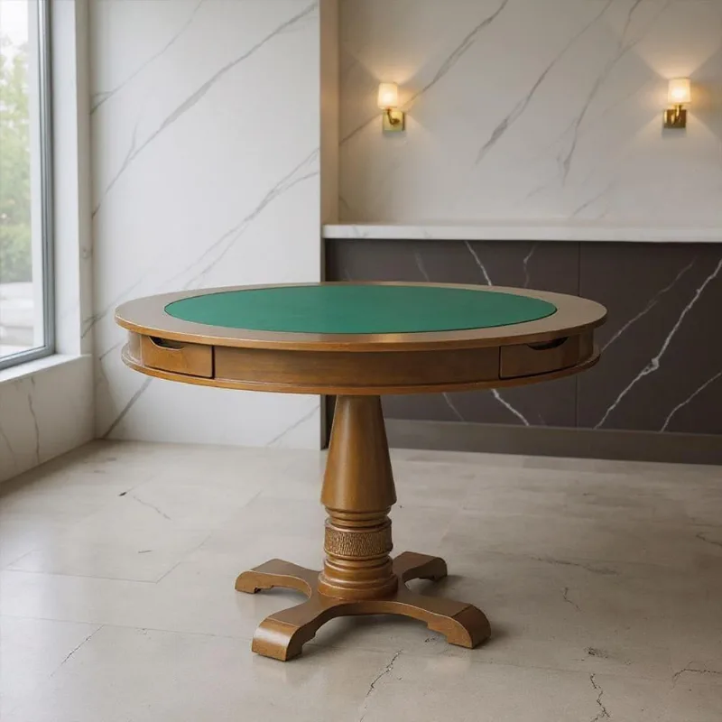 Mesa De Jogos Victoria G36 Para Poker E Carteado Com Tampo Reversível Amêndoa Gran Belo