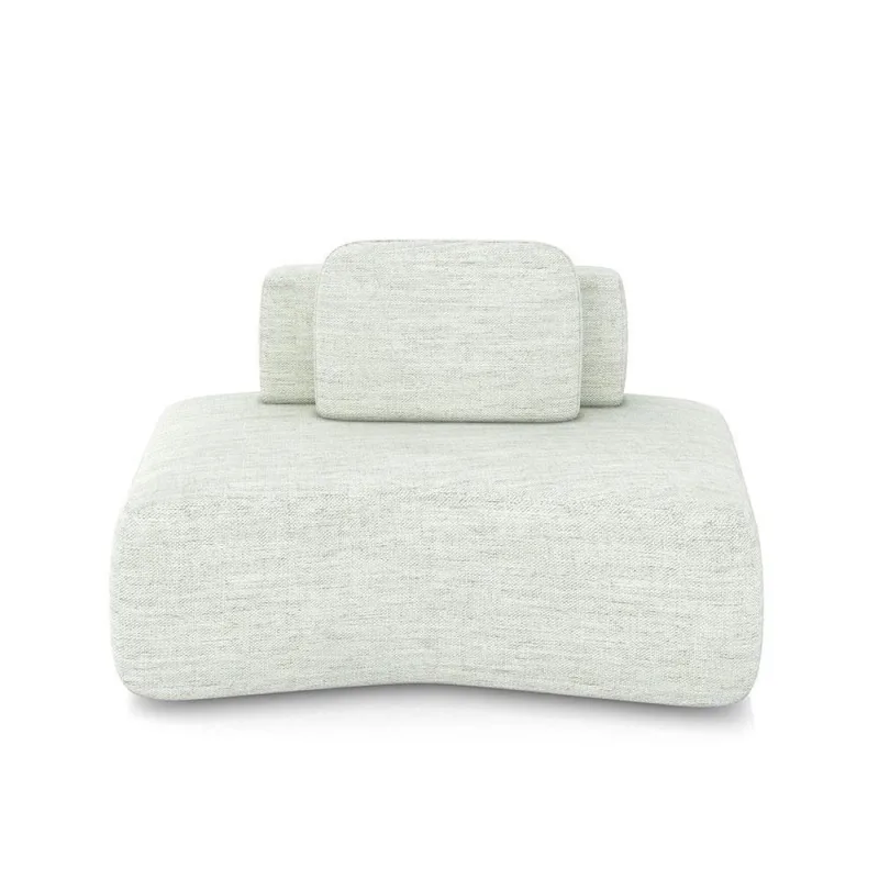 Sofá Ilha Dakota 174cm Linho Offwhite G33 para Sala de Estar Gran Belo - Gran Belo