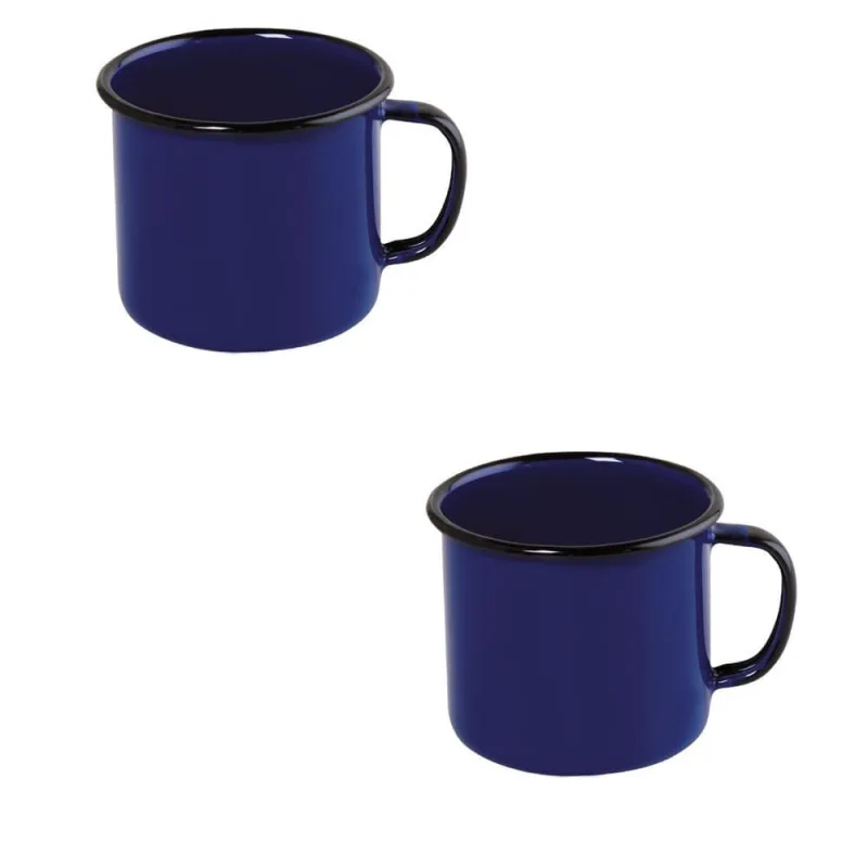 Canecas 2 (duas) de qualidade em Agata 370 ml - Azul - Ewel - Ewel - Utilidades Domesticas