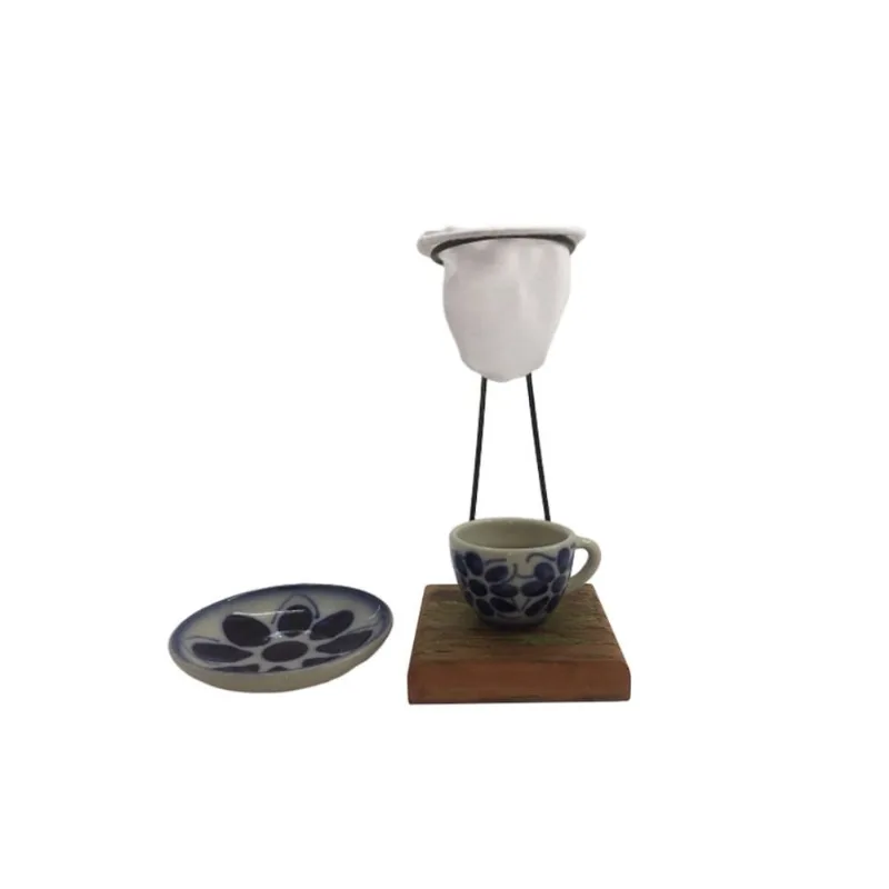Kit de Café Individual - Cafezinho Colonial Mod 1 Monte Sião