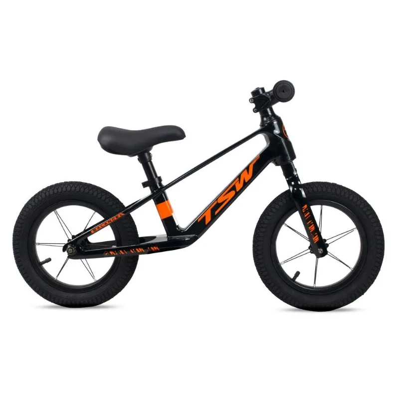Bicicleta De Equilíbrio Infantil JPP TSW Balance Steps 2 Aro 12 Preto E Laranja (MP)