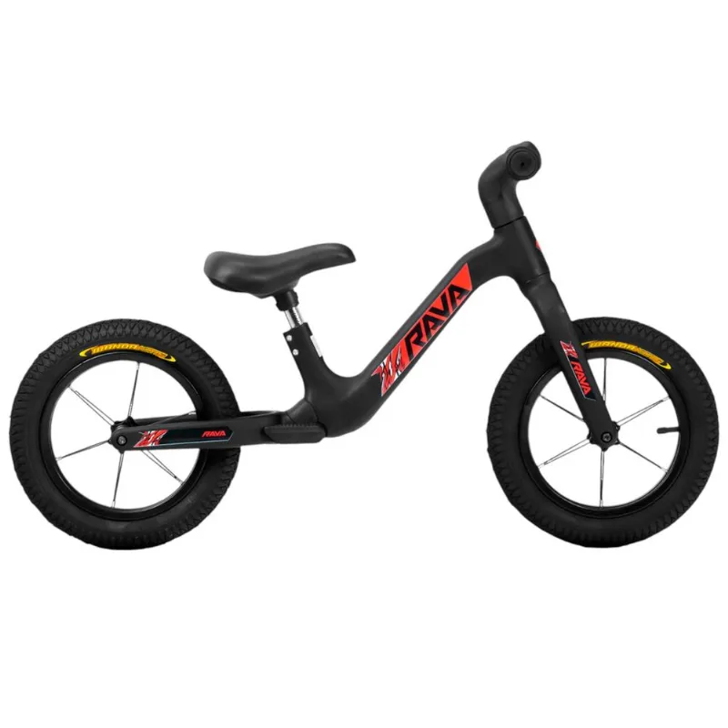 Bicicleta De Equilíbrio Infantil JPP Rava Balance Buddy 2 Aro 12 Preto E Vermelho (MP)