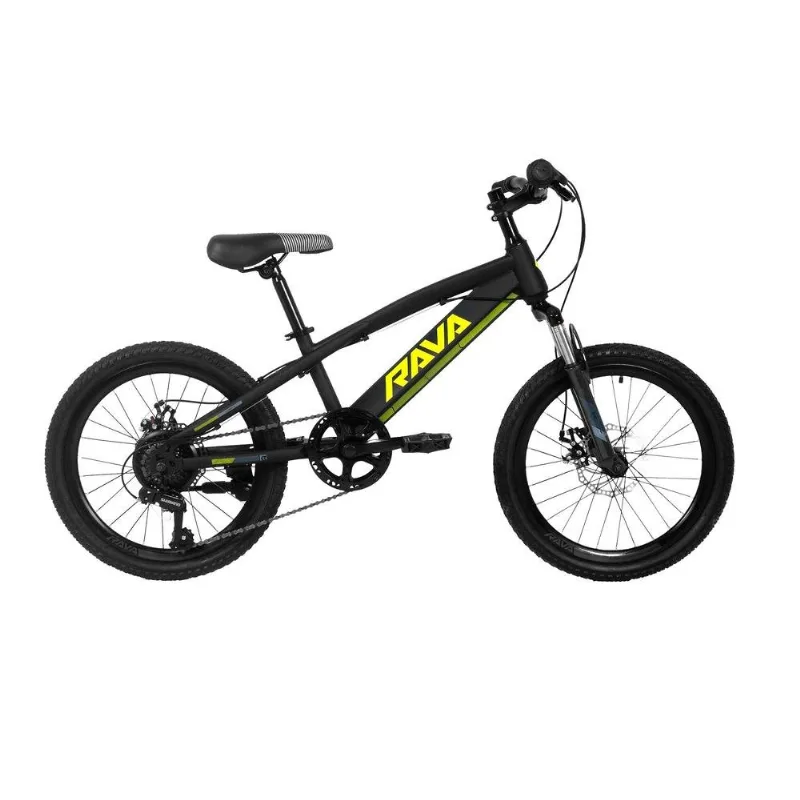 Bicicleta JPP Rava Pressure Jr Aro 20 7 Velocidades Shimano Preto E Amarelo (MP)