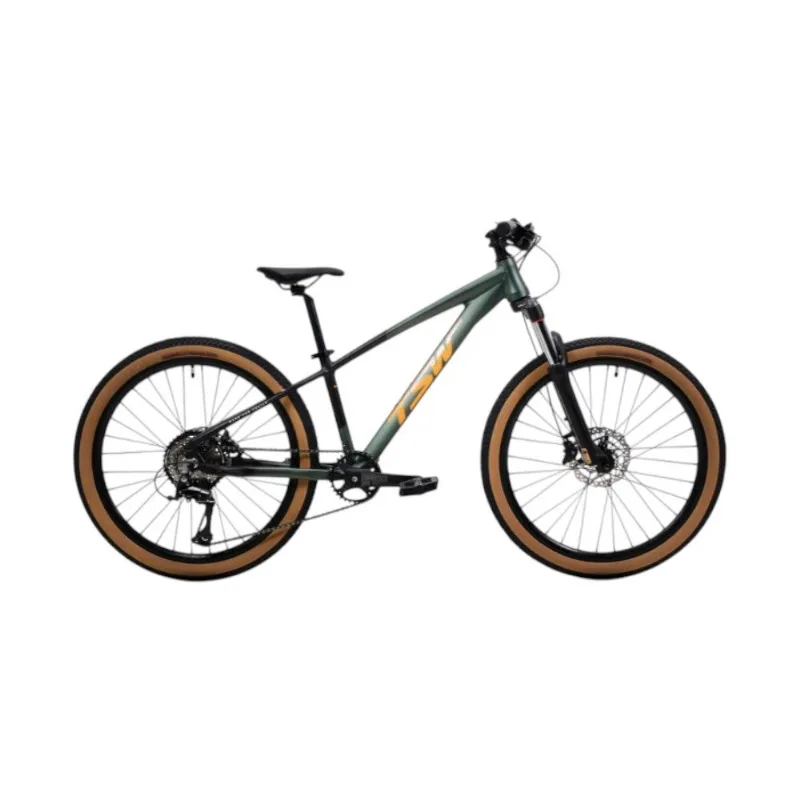 Bicicleta JPP TSW Hunch Altus Aro 24 8 Velocidades Verde E Preto (MP)