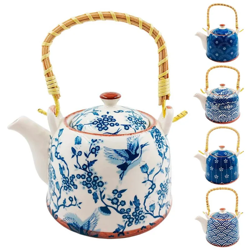 Bule Oriental Decorativo 900ml em Porcelana Multiart