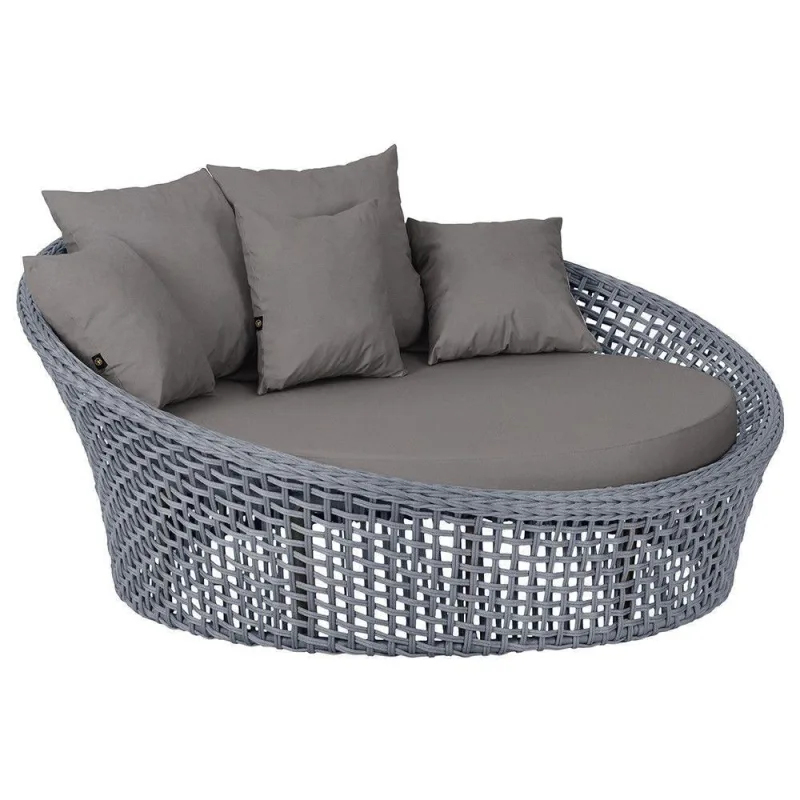 Chaise Hungria Pintura Preta Corda Náutica E11 Trama Prata - trama