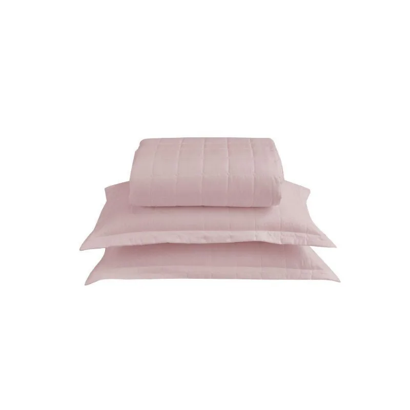 Kit Cobre Leito Matelado Dupla Face Soft 3 Peças Casal 100% Poliéster Cor:rosê