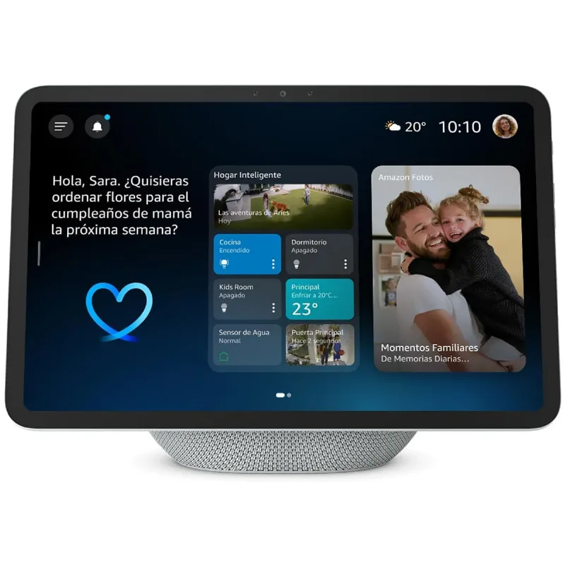 Caixa De Som Amazon Echo Show 11 Com Tela 11" / Alexa / Bluetooth - Branco
