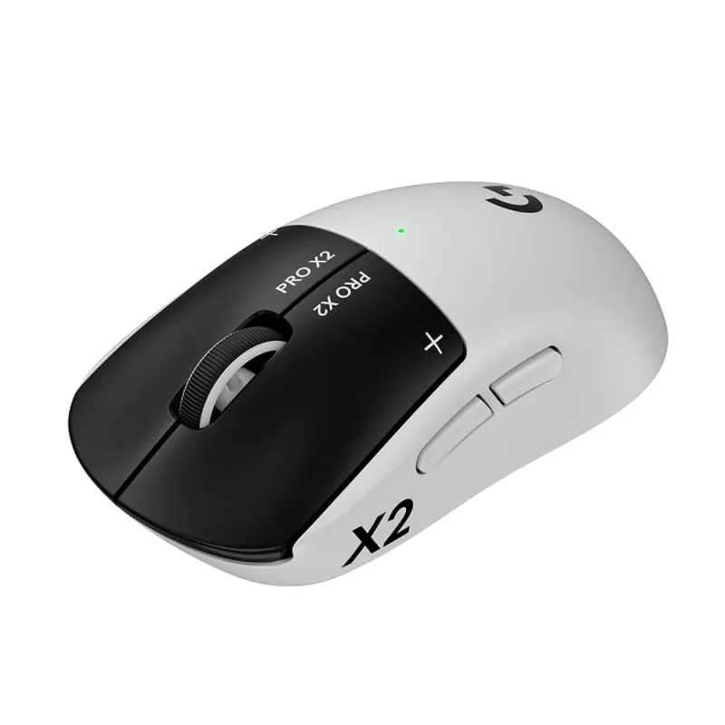 Mouse Gamer Sem Fio Logitech G Pro X2 Superstrike Lightspeed com Cliques Táteis Personalizáveis, Branco e Preto - Logitech - Informática