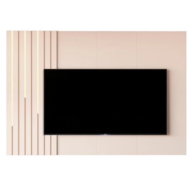 Painel Suspenso Boto 1.8 Com Led Sala Para Tv's Até 70 Pol Off White - OUTRAS