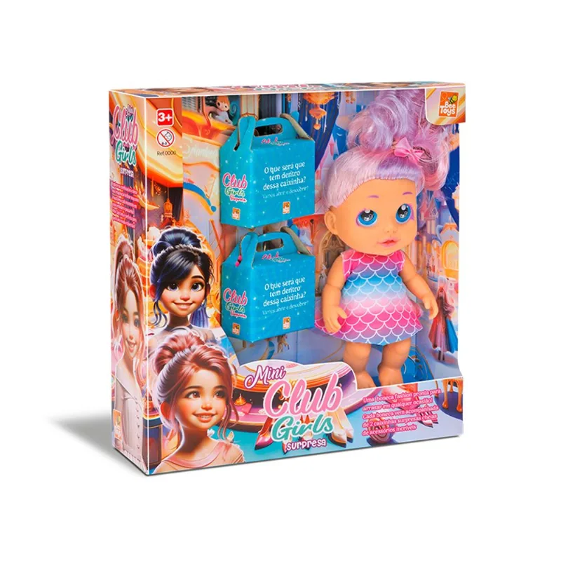 Boneca Bee Toys New Club Girls Surpresa un - Bee Toys