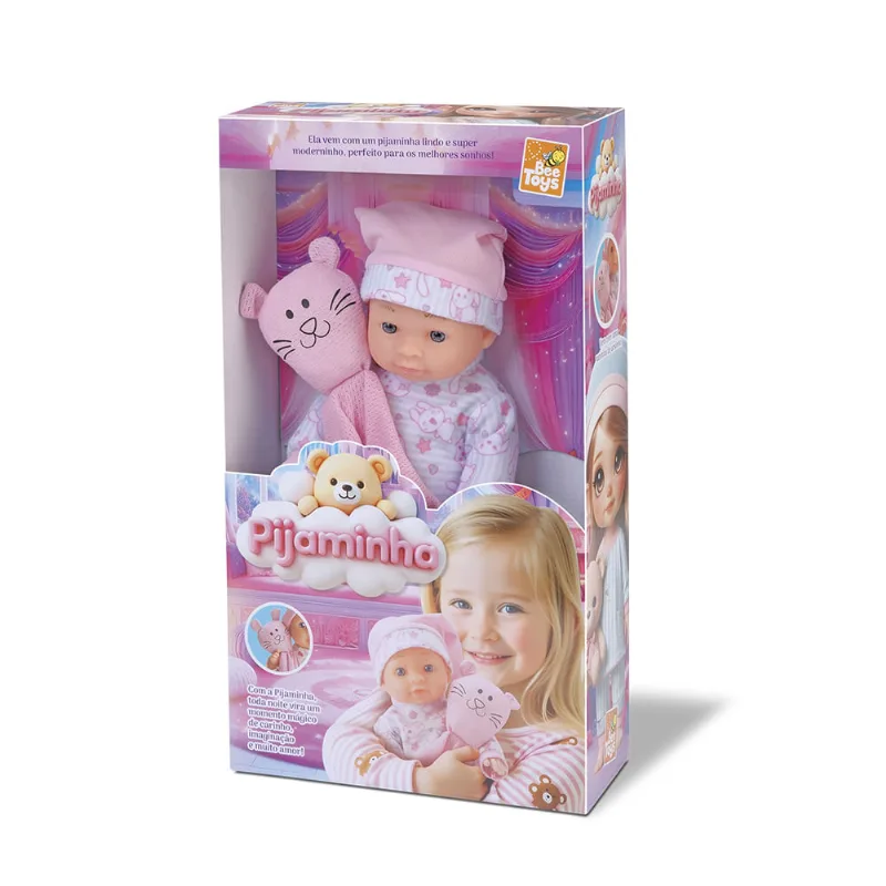 Boneca Pijaminha Bee Toys