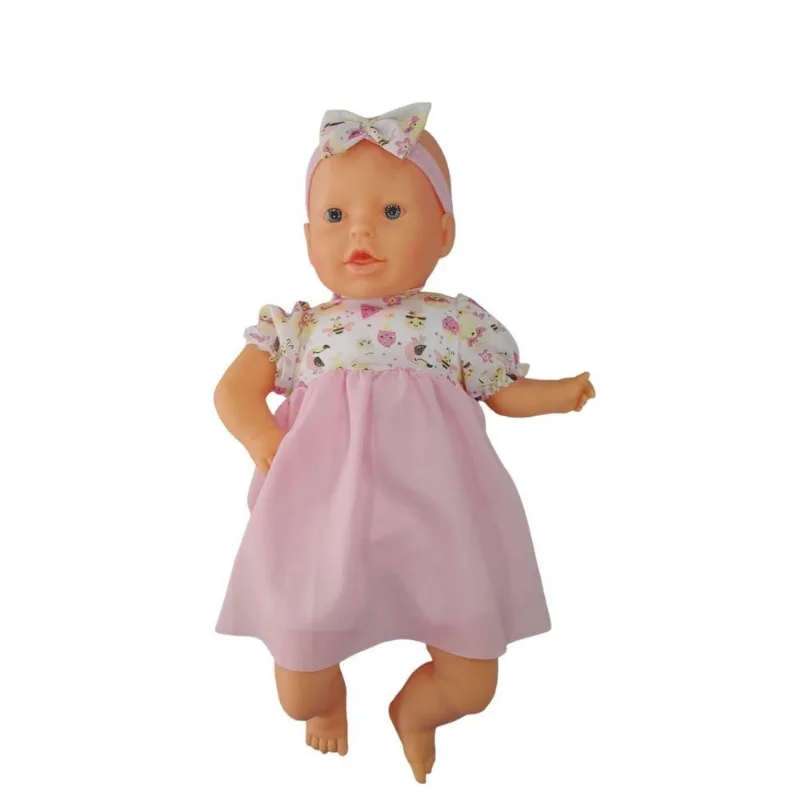 Boneca Adele Branca Fala Vogais - 52cm Rosa 1123 - Bee Toys